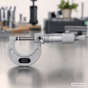 아날로그 외경 마이크로미터 0.001mm 정밀 측정기 ( 0~25mm )