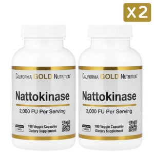 캘리포니아 골드 나토키나제 100mg 180정 x 2통 Nattokinase 고약사 약들약
