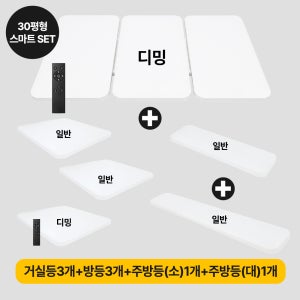 솔라루체 올인원 LED홈조명 30평 스마트 멀티 세트