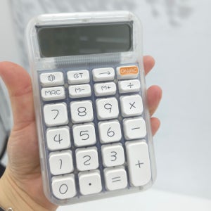 DIY 투명 계산기 키감 좋은 키캡 전자 사무 계산기