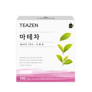 마테차 티백 차 선물 사무실 티젠 1.1g, 100포, 1개