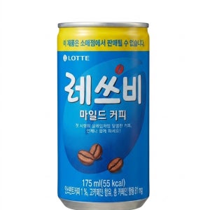 롯데칠성 레쓰비 커피 마일드, 175ml, 90개