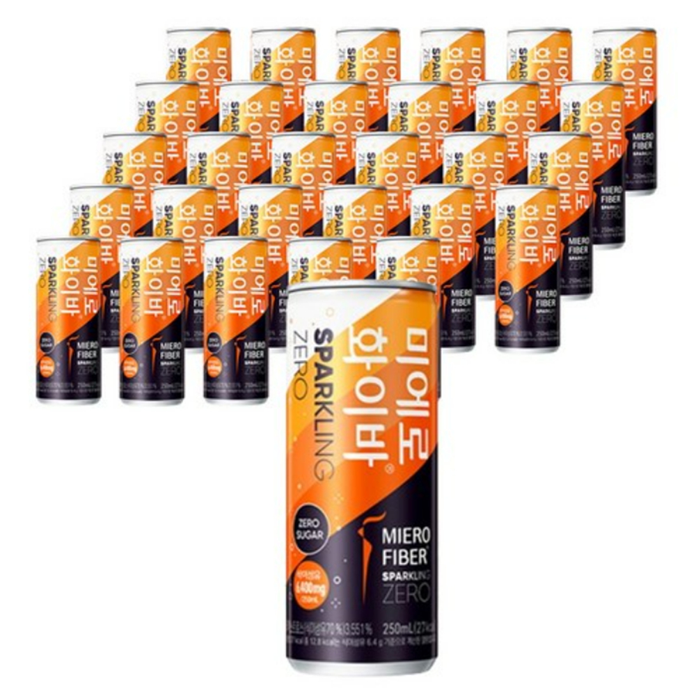 미에로화이바 스파클링제로슈가 캔, 250ml, 30개 (13,820원) (무료)