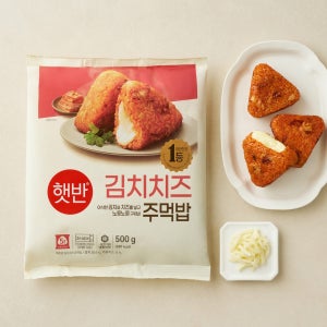 햇반 김치치즈주먹밥, 500g, 8개