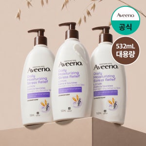 대용량 아비노 고보습 민감피부 진정 바디로션 스트레스릴리프(라벤더향), 532ml, 3개
