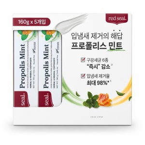 레드씰 프로폴리스 민트향 치약 160g 5개입 코스트코 뉴질랜드
