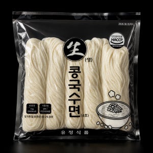 시원한 맛있는 고소한 간편한 별미 콩국수 면 생면 1kg 업소용 가정용 유정식품