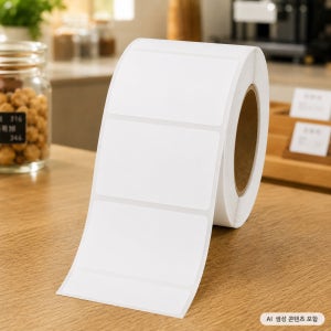 ( 5롤 ) 카스 저울 정육 라벨지 정육점 감열지 바코드 라벨 용지 58x60, 무지/백색, 400매