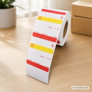 ( 5롤 ) 카스 저울 정육 라벨지 정육점 감열지 바코드 라벨 용지 58x60, 이력/상단, 400매