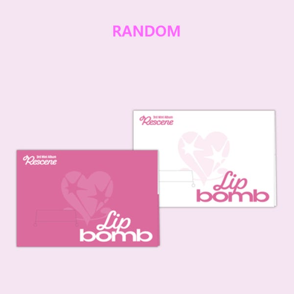 리센느 미니 3집 앨범 lip bomb 립밤 RESCENE QR 포토카드 버전 랜덤1종