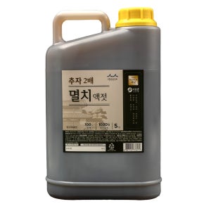 다산 2배 멸치액젓 진한 액젓 김장용 요리용 5L, 1개