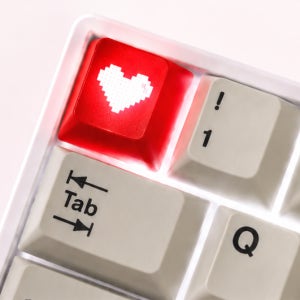 기계식 키보드 키캡 키보드꾸미기 PBT 데스크테리어 하트 귀여운