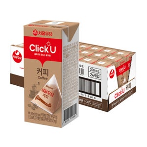 서울우유 클릭유 커피우유 200ml 24개입