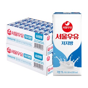 서울우유 저지방 멸균우유 200ml 48개입