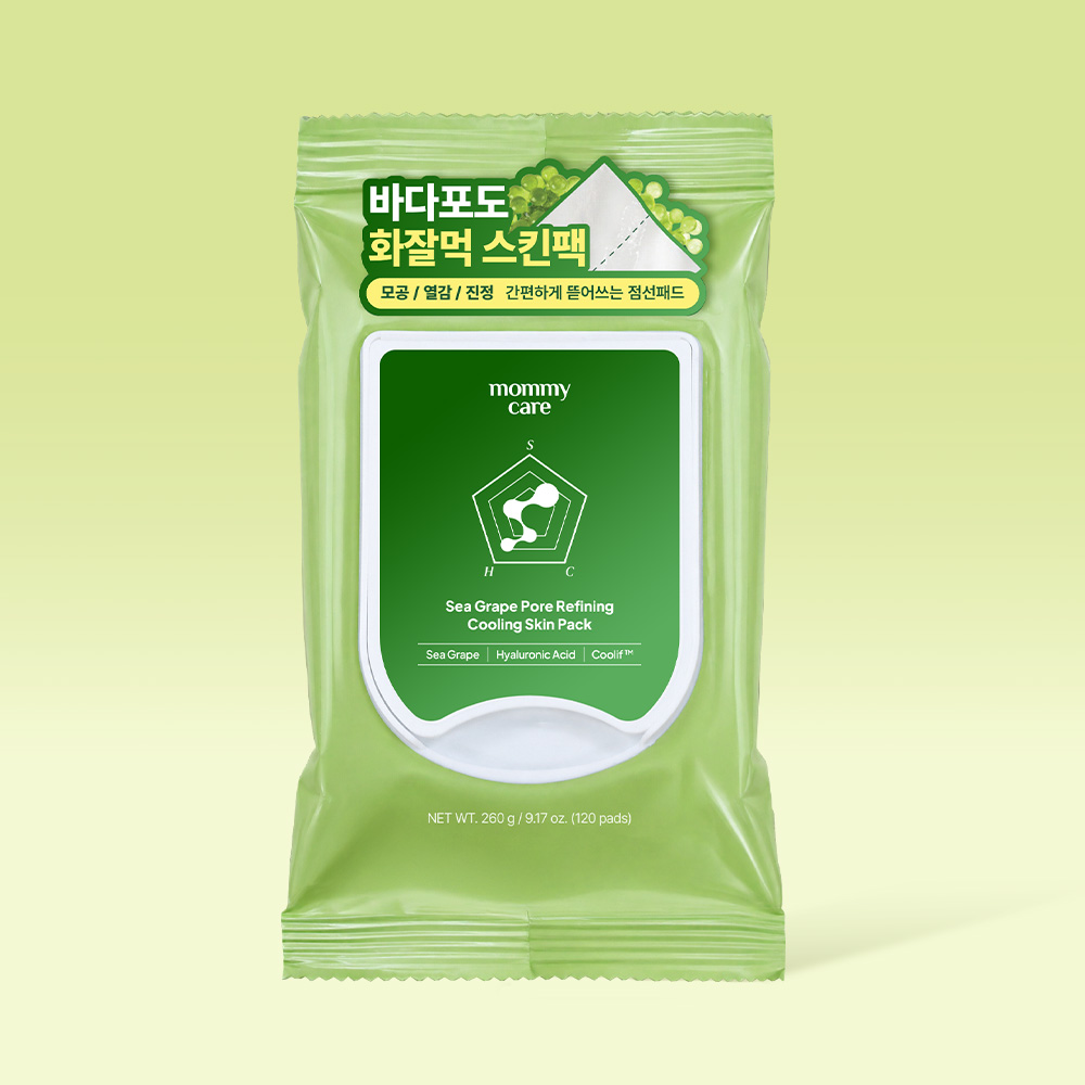 마미케어 바다포도 포어 쿨링 스킨팩 / 뽑아쓰는 마스크팩 120매, 1개