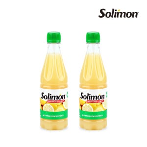 솔리몬 스퀴즈드 레몬즙 500ml 2개 레몬 NFC 착즙주스 원액
