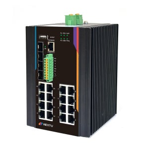 인루트MX2 1G 16포트 POE+ L2산업용스위치 POE9968DX