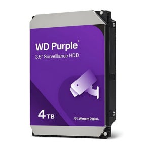 [WD정품]WD퍼플 CCTV전용 HDD DVR NVR 녹화기 하드디스크 128MB, 4TB