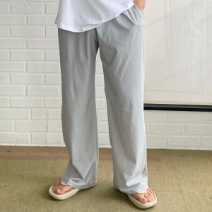 M-3XL 남자 냉장고바지 스판 아이스 냉감 와이드 여름 슬랙스 밴딩팬츠 빅사이즈