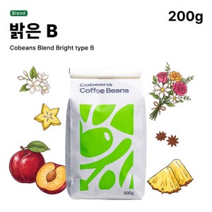 카페코빈즈 밝은 블렌딩 B 원두 커피 200g