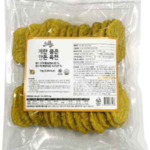 하늘푸드 계란품은 한돈 육전 1kg 명절 제사