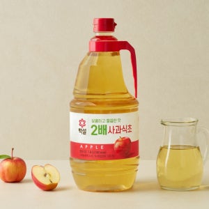 백설 2배 사과식초 1.8L, 4개