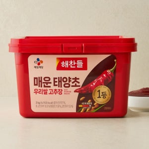 해찬들 매운 100% 우리쌀 태양초 고추장 3kg, 4개