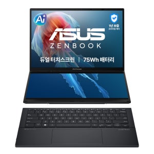 ASUS 젠북 듀오 UX8406CA-QL431W 울트라9-285H RAM 32GB 4TB ARC그래픽 Win11 터치 노트북