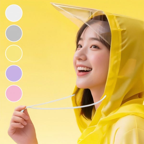 여성 레인코트 롱 예쁜 우비 성인 RC005