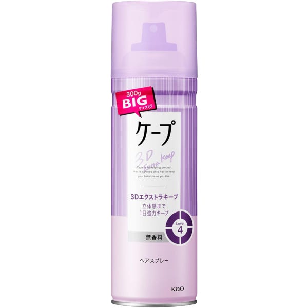 일본 카오 케프 헤어 스프레이 3D 엑스트라 킵 무향료 케이프 300ml