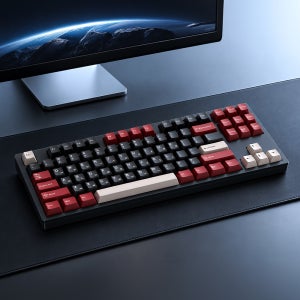 에이투 GK7 MX 텐키리스 알루미늄 하우징 자석축 8K 게이밍 키보드 블랙 루비, 블루 아이스 마그네틱 축