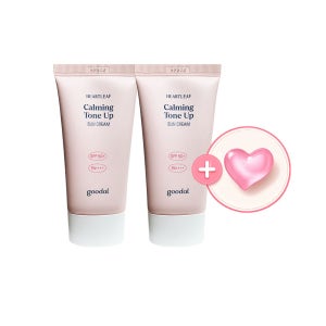 1+1 구달 맑은 어성초 진정 수분 톤업 선크림 50ml+50ml+하트자석 기획제품