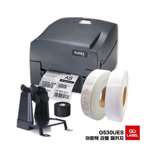 [의류라벨출력 패키지]고덱스 G530UES 아트 택라벨프린터 외 SET 의류택