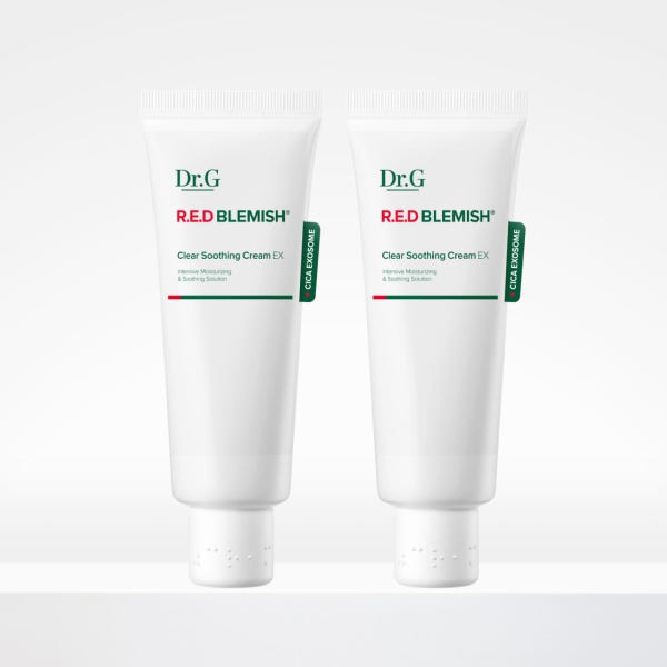 [슈퍼적립][듀오] 닥터지 레드 블레미쉬 클리어 수딩 크림 EX 70mL X2개 (튜브형)