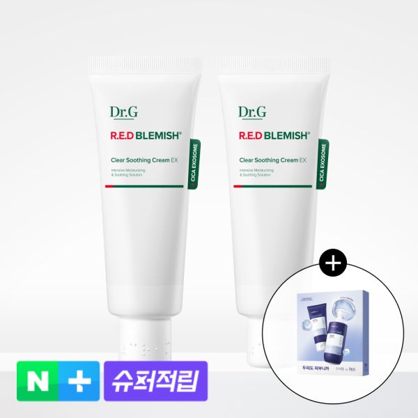 [슈퍼적립][1+1] 닥터지 레드 블레미쉬 클리어 수딩 크림 EX 70mL (튜브형)