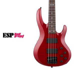 ESP 뱅드림 BTL Bass Lisa 베이스기타 4현 See Thru 레드컬러 풀패키지