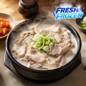 [미스타셰프 공식몰] 한돈 돼지국밥 부산식 간편조리 신선냉동 원팩 고기듬뿍 국밥