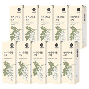 바로생활 꿀스틱 아카시아 야생화 10g x 10입 토종꿀 허니스틱 10박스 대용량