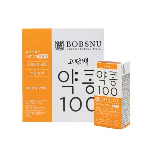 밥스누 약콩100 고단백 약콩맛, 190ml, 16개