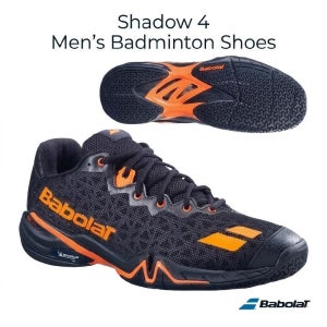 바볼랏 섀도우4 남성 배드민턴화 블랙 오렌지 SHADOW 4 MEN 3A0S26A356