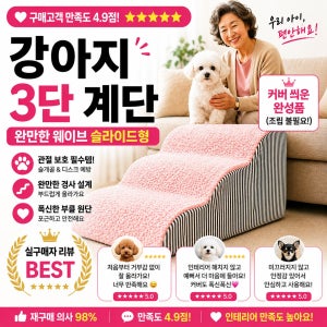 강아지 계단 슬개골 예방 논슬립 펫스텝