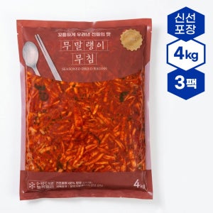엘케이식품 무말랭이무침 4kg, 3개
