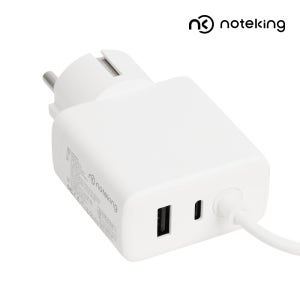 노트킹 노트북 충전기 어댑터 PD PPS C타입 USB-C USB-A 멀티포트 일체형 접지형 전원 65W 화이트 NK6520-GP2C1A