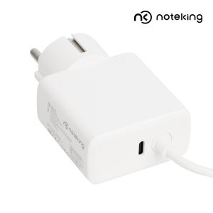 노트킹 노트북 충전기 어댑터 PD PPS C타입 USB-C USB-A 멀티포트 일체형 접지형 전원 65W 화이트 NK6520-GP2C