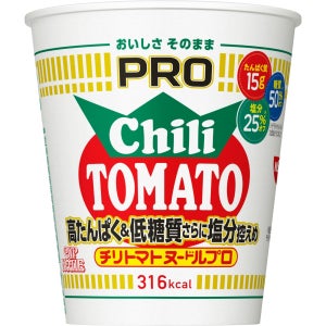 [일본직구] 닛신 컵누들 프로 칠리토마토 라면 고단백 저당질 80g x 12개입