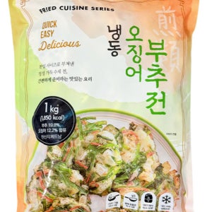 글로벌냉동 이지쿡 오징어부추전 1kg(약26개입)
