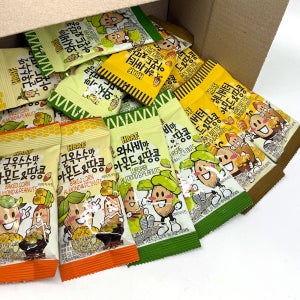 바프 아몬드&피넛 3가지세트 군옥수수맛+와사비맛+허니버터 총 15개 대용량 견과류 맥주안주