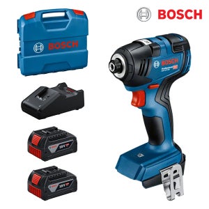 보쉬 18V 충전 BL 임팩트 드라이버 GDR18V-200 풀세트 (케이스+본체+충전기1개+5.0Ah 배터리2개)