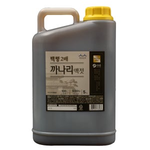 다산 국내산 2배 까나리액젓 프리미엄 3년 숙성 액젓 5L, 1개
