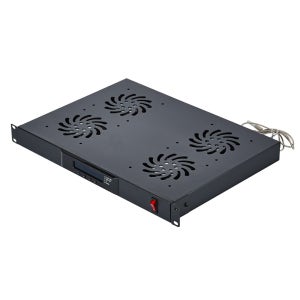 넥시 1U 쿨링팬 LCD 판넬 4 Fan NX857